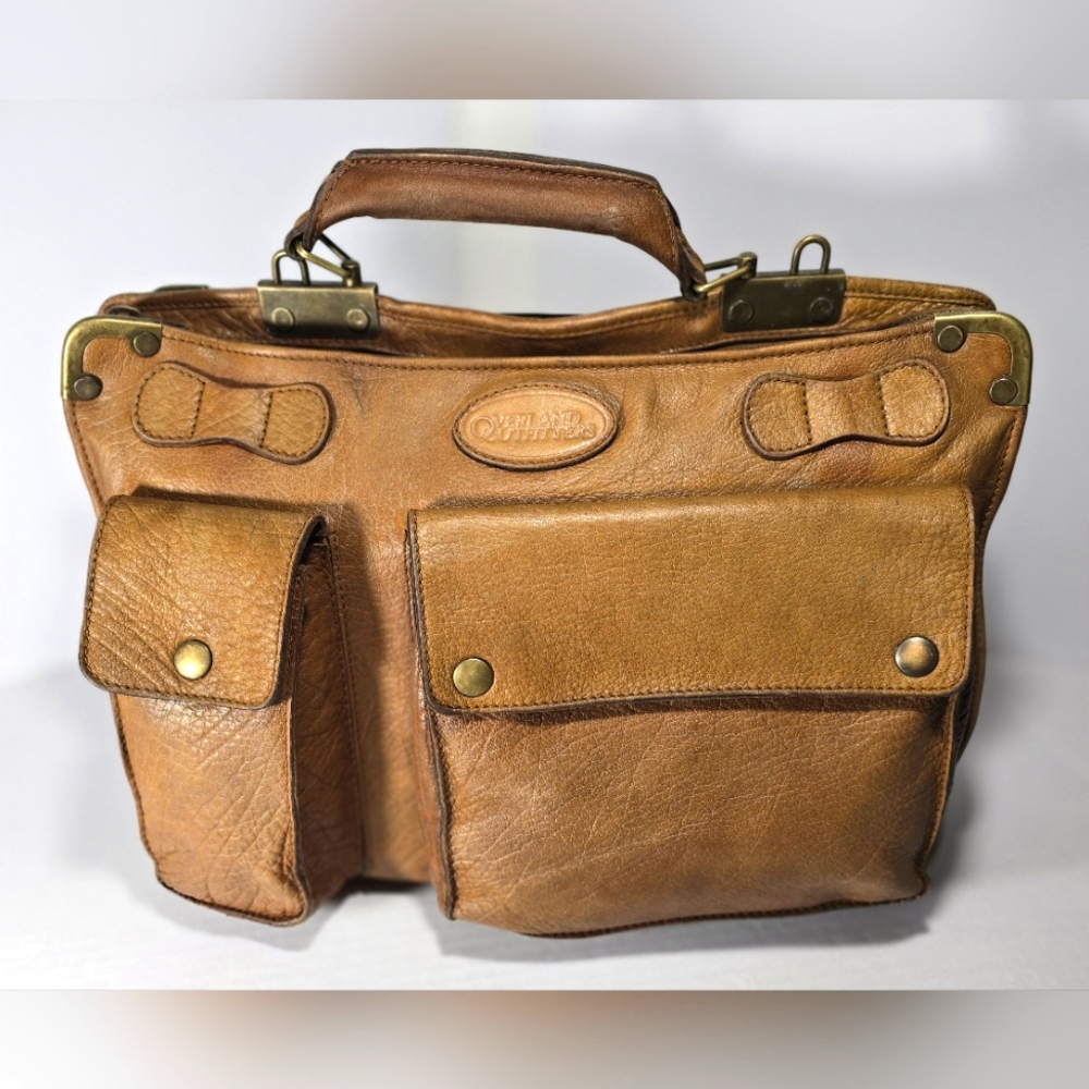 Vintage Overland Outfitters All Leather 12X17X5